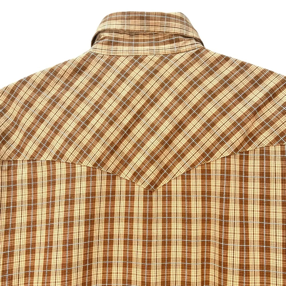 West Coast Choppers Men’s  XL‎ Jesse James Work Wear Plaid Snap Button Shirt